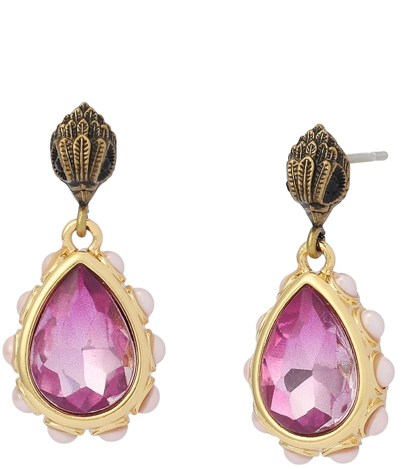 Kurt Geiger London Signature Eagle Gemstone Drop Earrings