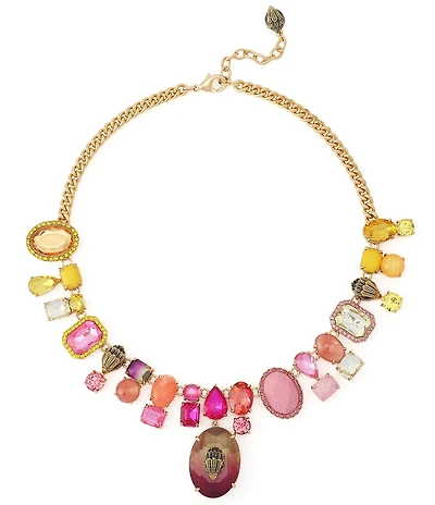 Kurt Geiger London Signature Eagle Gemstone Statement Collar Necklace