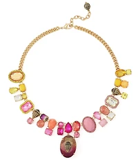 Kurt Geiger London Signature Eagle Gemstone Statement Collar Necklace