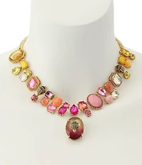 Kurt Geiger London Signature Eagle Gemstone Statement Collar Necklace