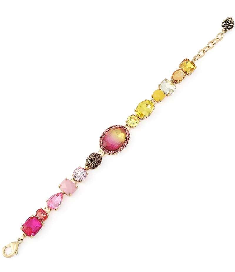 Kurt Geiger London Signature Eagle Gemstone Statement Line Bracelet