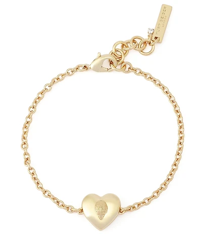 Kurt Geiger London Signature Eagle Heart Charm Line Bracelet