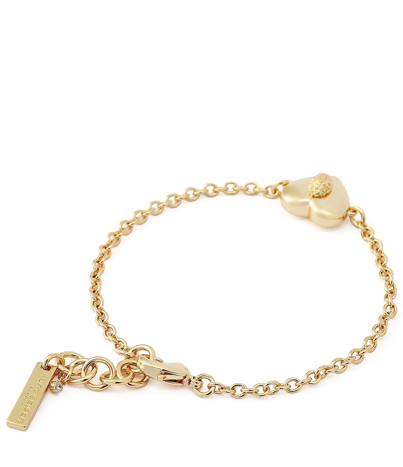 Kurt Geiger London Signature Eagle Heart Charm Line Bracelet