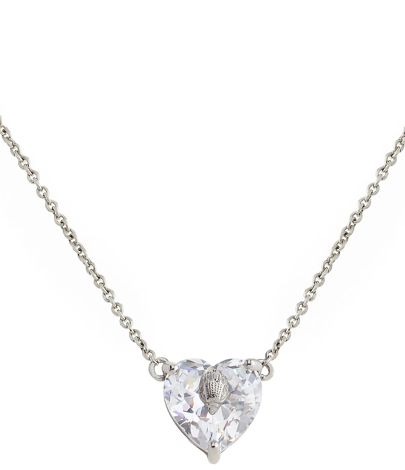 Kurt Geiger London Signature Eagle Heart Gem Short Pendant Necklace