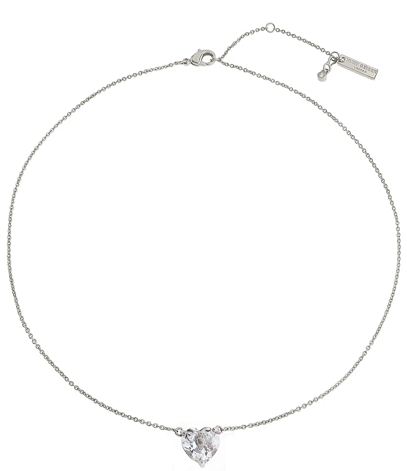 Kurt Geiger London Signature Eagle Heart Gem Short Pendant Necklace