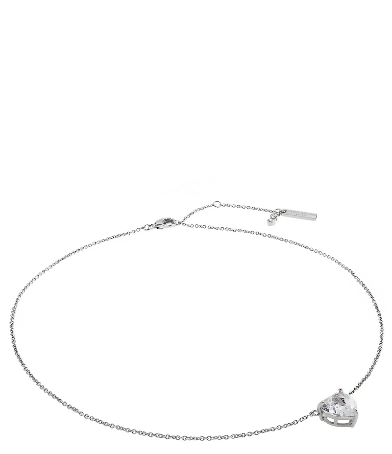 Kurt Geiger London Signature Eagle Heart Gem Short Pendant Necklace