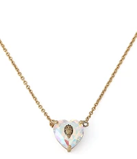 Kurt Geiger London Signature Eagle Heart Gem Short Pendant Necklace