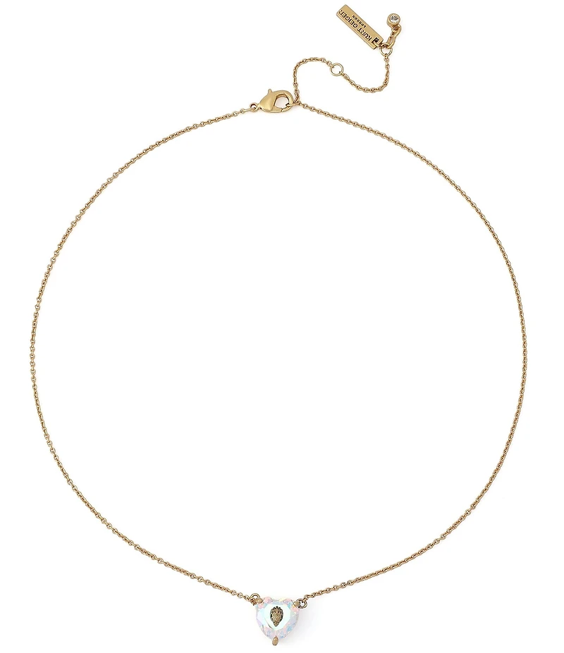 Kurt Geiger London Signature Eagle Heart Gem Short Pendant Necklace