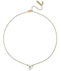 Kurt Geiger London Signature Eagle Heart Gem Short Pendant Necklace