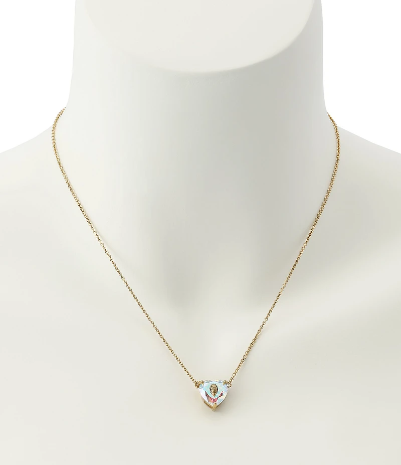 Kurt Geiger London Signature Eagle Heart Gem Short Pendant Necklace