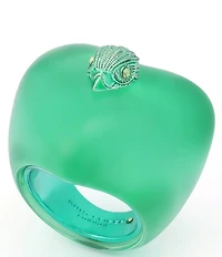 Kurt Geiger London Signature Eagle Heart Jelly Cocktail Ring