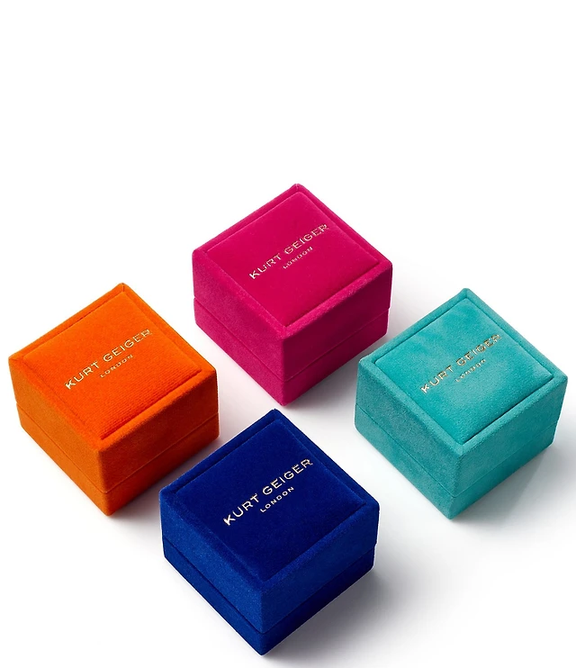 Kurt Geiger London Signature Eagle Heart Jelly Cocktail Ring