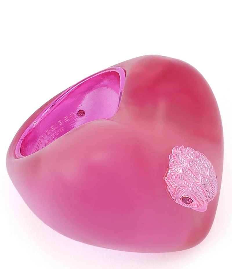 Kurt Geiger London Signature Eagle Heart Jelly Cocktail Ring