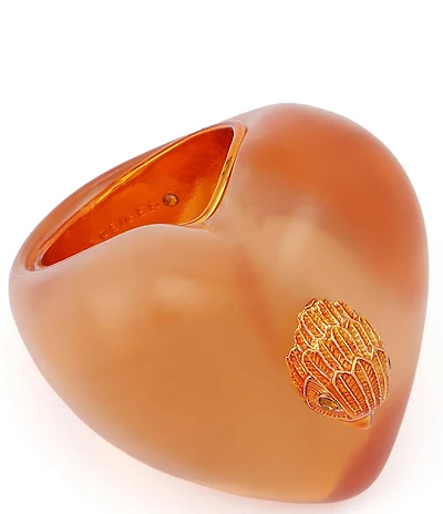 Kurt Geiger London Signature Eagle Heart Jelly Cocktail Ring