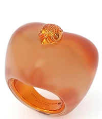 Kurt Geiger London Signature Eagle Heart Jelly Cocktail Ring