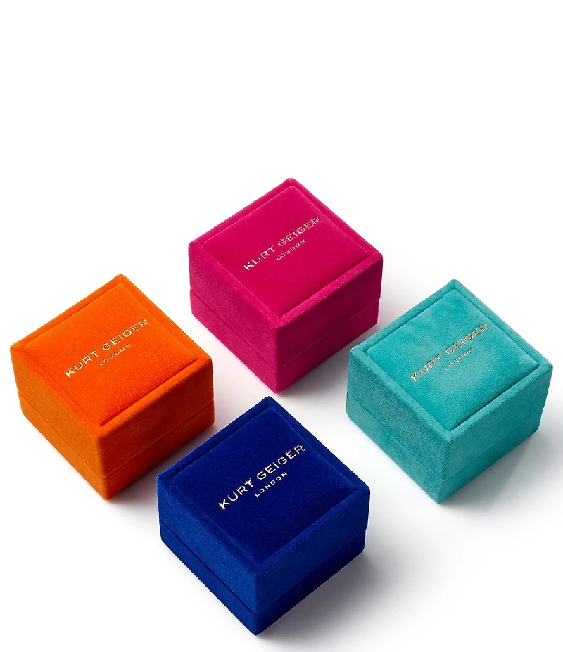 Kurt Geiger London Signature Eagle Heart Jelly Cocktail Ring