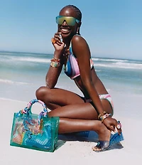 Kurt Geiger London Signature Eagle Heart Jelly Cocktail Ring