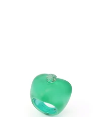 Kurt Geiger London Signature Eagle Heart Jelly Cocktail Ring