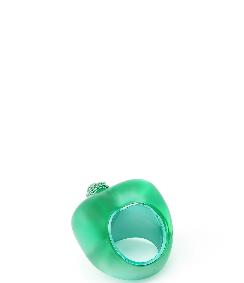 Kurt Geiger London Signature Eagle Heart Jelly Cocktail Ring