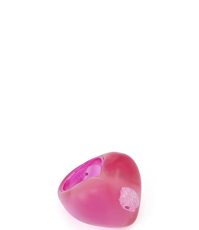 Kurt Geiger London Signature Eagle Heart Jelly Cocktail Ring