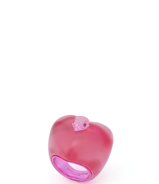 Kurt Geiger London Signature Eagle Heart Jelly Cocktail Ring