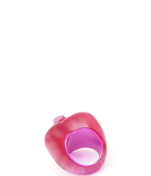 Kurt Geiger London Signature Eagle Heart Jelly Cocktail Ring