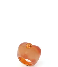 Kurt Geiger London Signature Eagle Heart Jelly Cocktail Ring