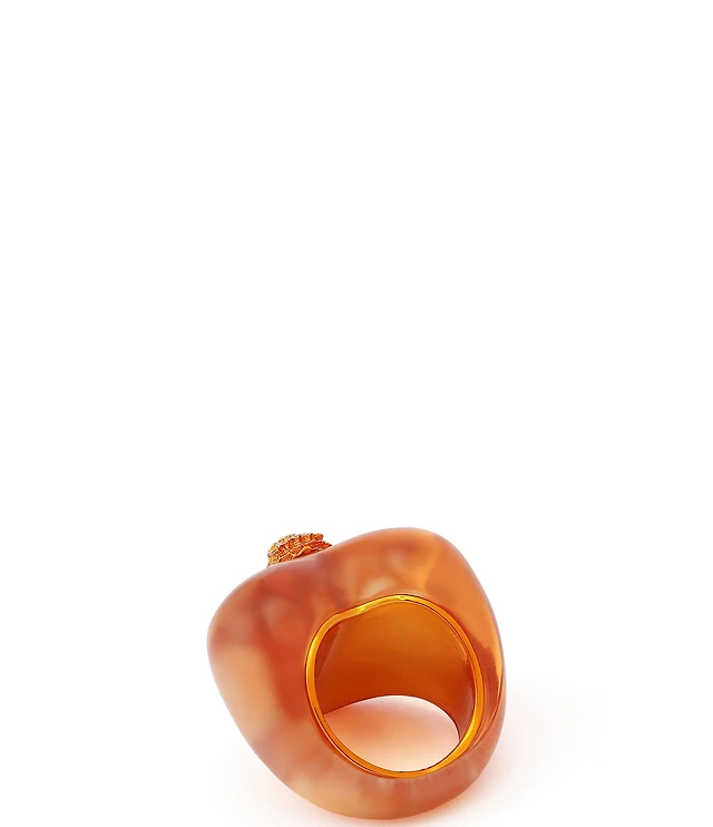 Kurt Geiger London Signature Eagle Heart Jelly Cocktail Ring