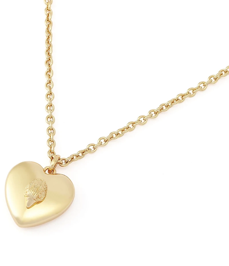 Kurt Geiger London Signature Eagle Heart Short Pendant Necklace