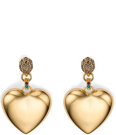 Kurt Geiger London Signature Eagle Heart Statement Drop Earrings