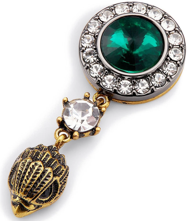 Kurt Geiger London Signature Eagle Octavia Gemstone Drop Earrings