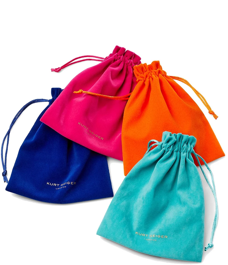 Kurt Geiger London Signature Eagle Octavia Gemstone Drop Earrings