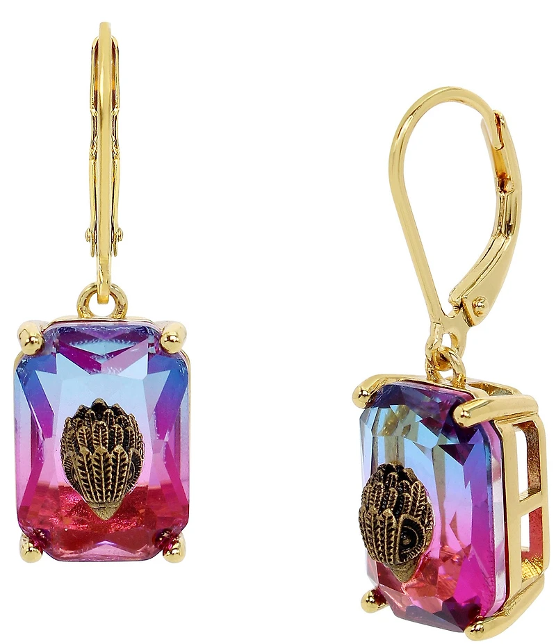 Kurt Geiger London Signature Eagle Ombre Gem Drop Earrings