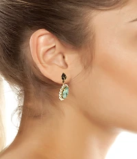 Kurt Geiger London Signature Eagle Pearl Candy Gemstone Drop Earrings