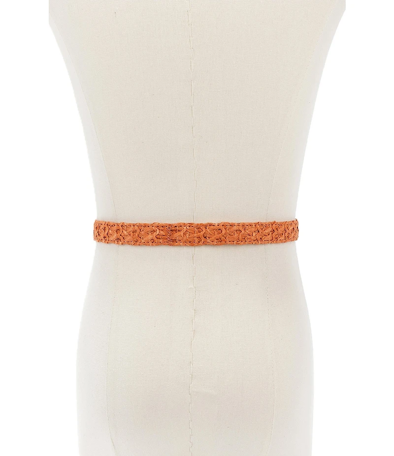 Kurt Geiger London Signature Eagle Raffia Belt
