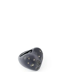 Kurt Geiger London Signature Eagle Resin Heart Cocktail Ring