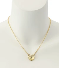 Kurt Geiger London Signature Eagle Resin Heart Short Pendant Necklace