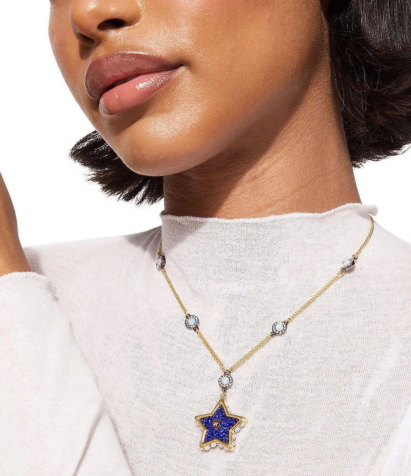 Kurt Geiger London Signature Eagle Star Short Pendant Necklace
