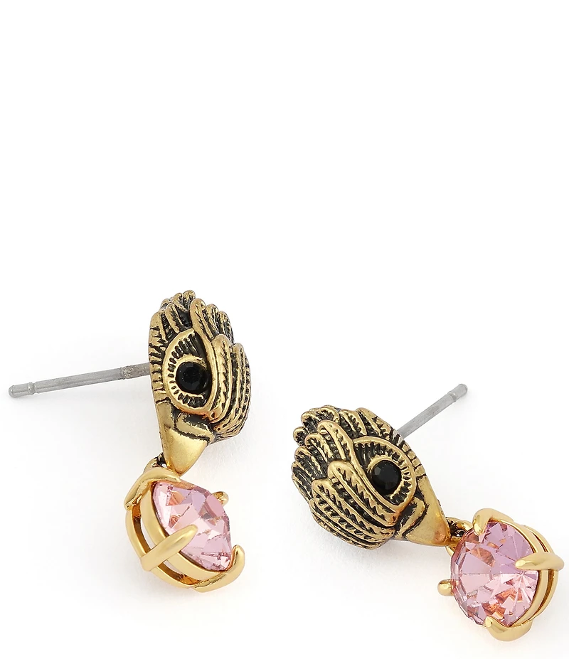Kurt Geiger London Signature Eagle Stone Drop Earrings