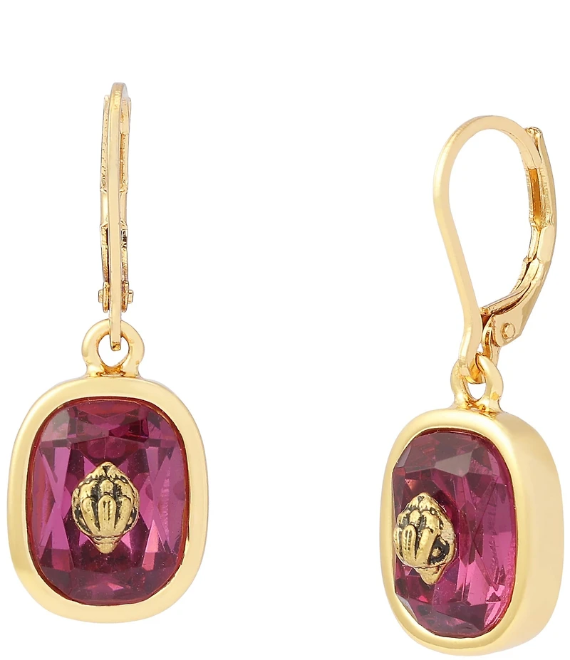 Kurt Geiger London Signature Eagle Stone Resin Drop Earrings