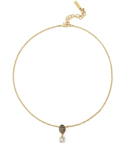 Kurt Geiger London Signature Eagle Stone Short Pendant Necklace
