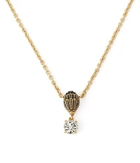 Kurt Geiger London Signature Eagle Stone Short Pendant Necklace