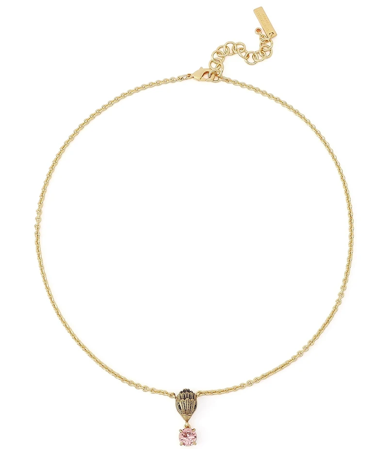 Kurt Geiger London Signature Eagle Stone Short Pendant Necklace