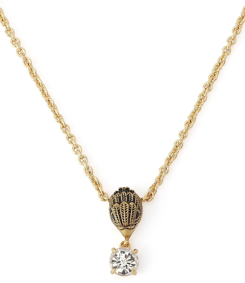 Kurt Geiger London Signature Eagle Stone Short Pendant Necklace