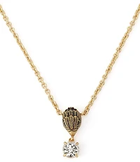 Kurt Geiger London Signature Eagle Stone Short Pendant Necklace