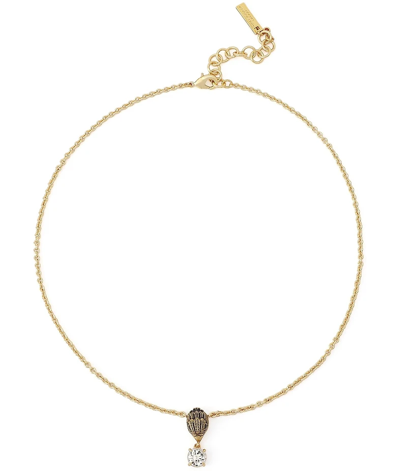 Kurt Geiger London Signature Eagle Stone Short Pendant Necklace