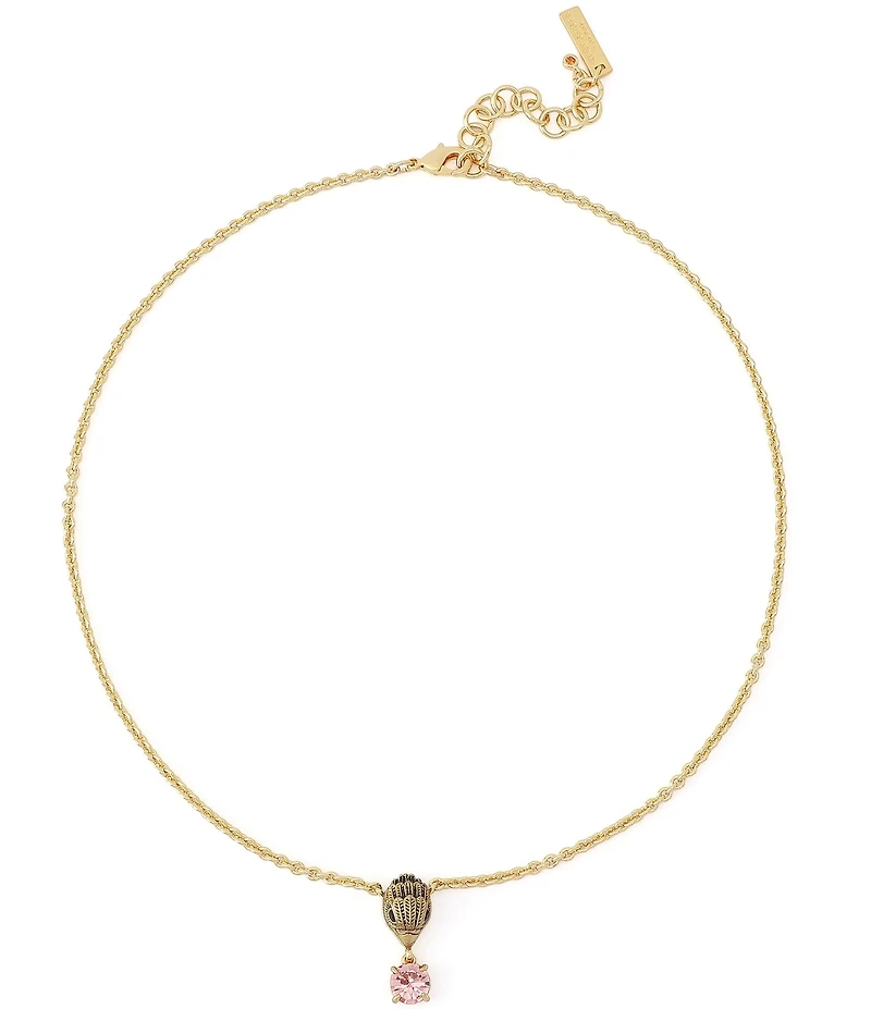 Kurt Geiger London Signature Eagle Stone Short Pendant Necklace