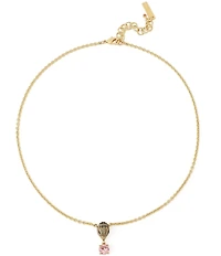 Kurt Geiger London Signature Eagle Stone Short Pendant Necklace