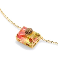 Kurt Geiger London Signature Eagle Tourmaline Short Pendant Necklace