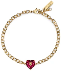Kurt Geiger London Signature Heart Gem Charm Bracelet